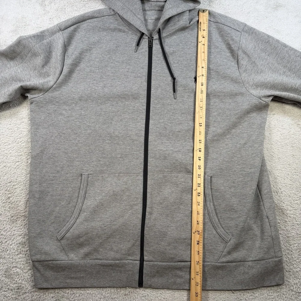 Polo Ralph Lauren Hoodie Mens 2XLT Grey Full Zip Pony Sweatshirt Jacket